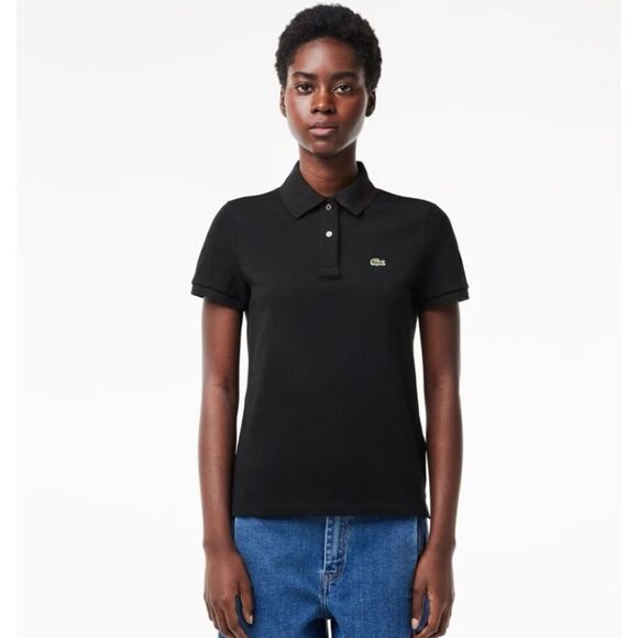 Lacoste Ladies Black Polo Size 42 - Picture 14 of 15